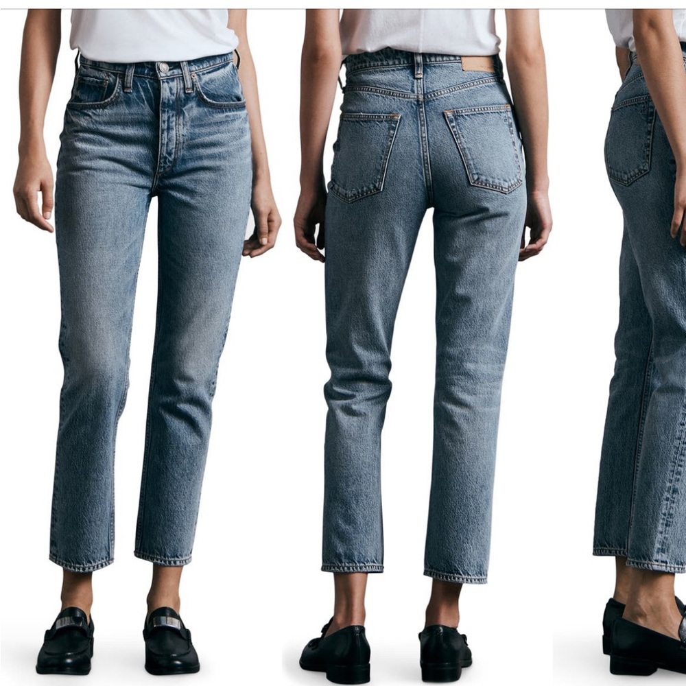Rag & Bone Nina high waist ankle cigarette jeans sz 31